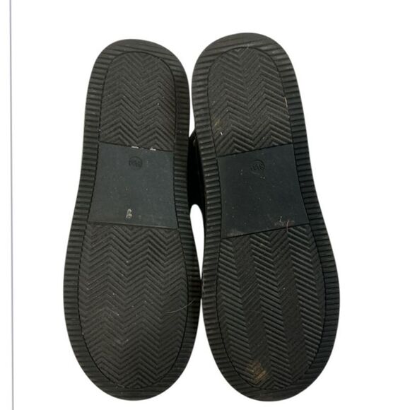 Faux Suede Ankle Boots Pearl Embellished Quilted Black‎ Winter Shoes, size 8.5M. - Picture 6 of 7